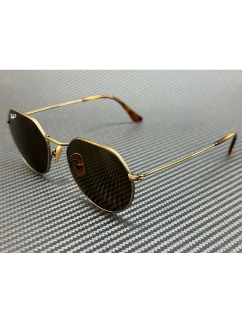 New Ray-Ban Men Matte Brown Titanium Sunglasses 51-20-145